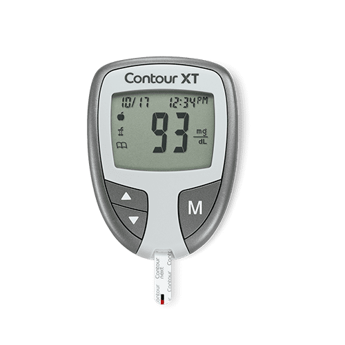 El medidor de glucosa en sangre CONTOUR XT